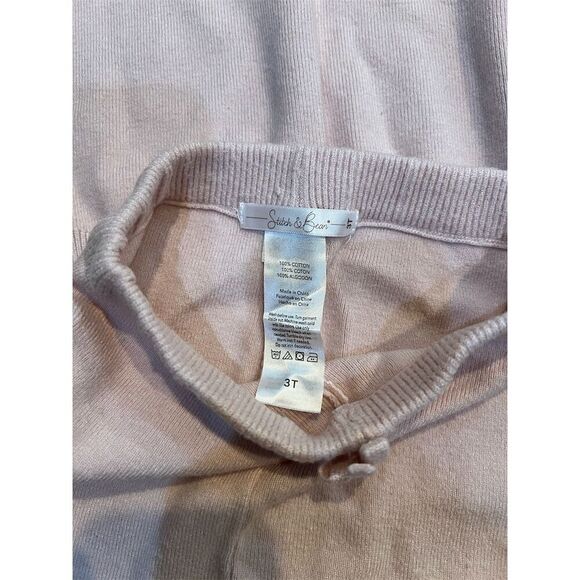 Stitch & Bean 2-Piece Pink Knit Set Size 3 Casual Outfit - Picture 3 of 4